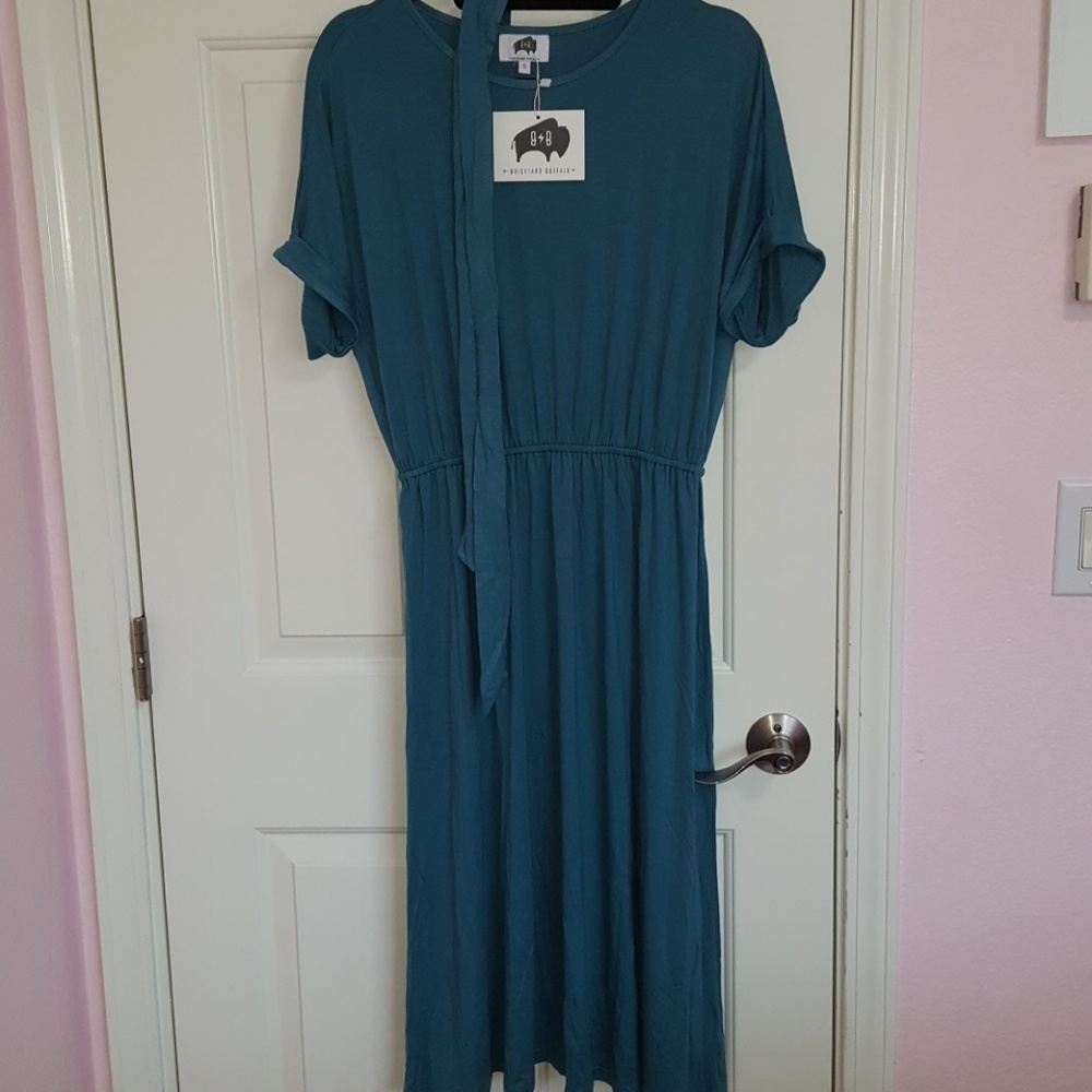 Teal Brickyard Buffalo small dress
